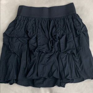 Juicy Couture Black Knotted Jersey Skirt
